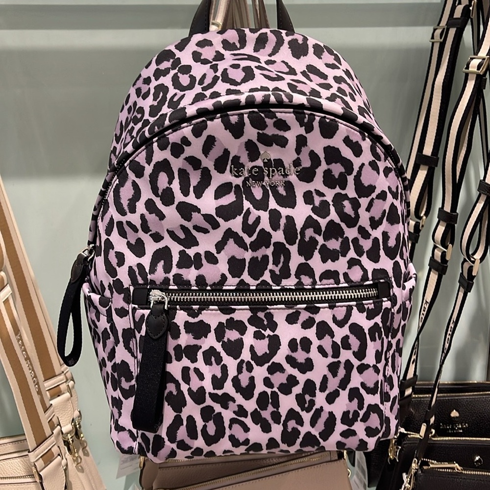 Kate Spade Chelsea Spotted Leopard Medium Backpack
Violet Mist
NWT - Picture 13 of 16